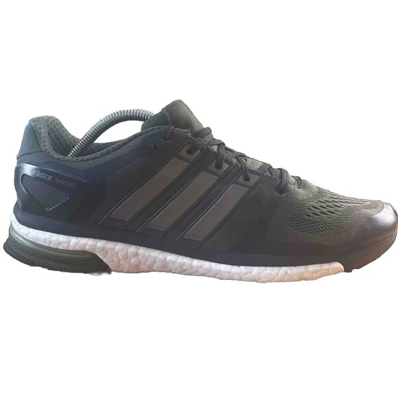 Adidas ADISTAR Core Black Gray Running Race Shoes Men’s Size 12 YYJ606004 - Picture 1 of 12